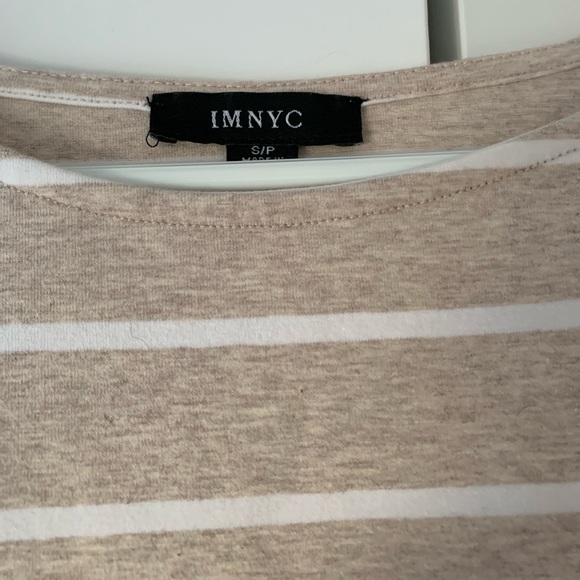 Beige and white striped dress size small - Picture 4 of 4